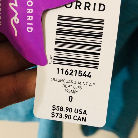 NWT Torrid Blue 1/4 Zip Pullover - Picture 4 of 5